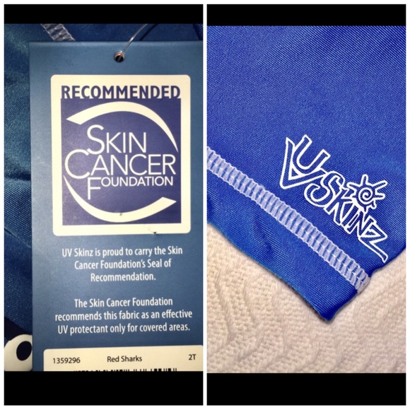 UVSkinz Shark Rash Guard Matching Trunks 2T - Picture 13 of 16